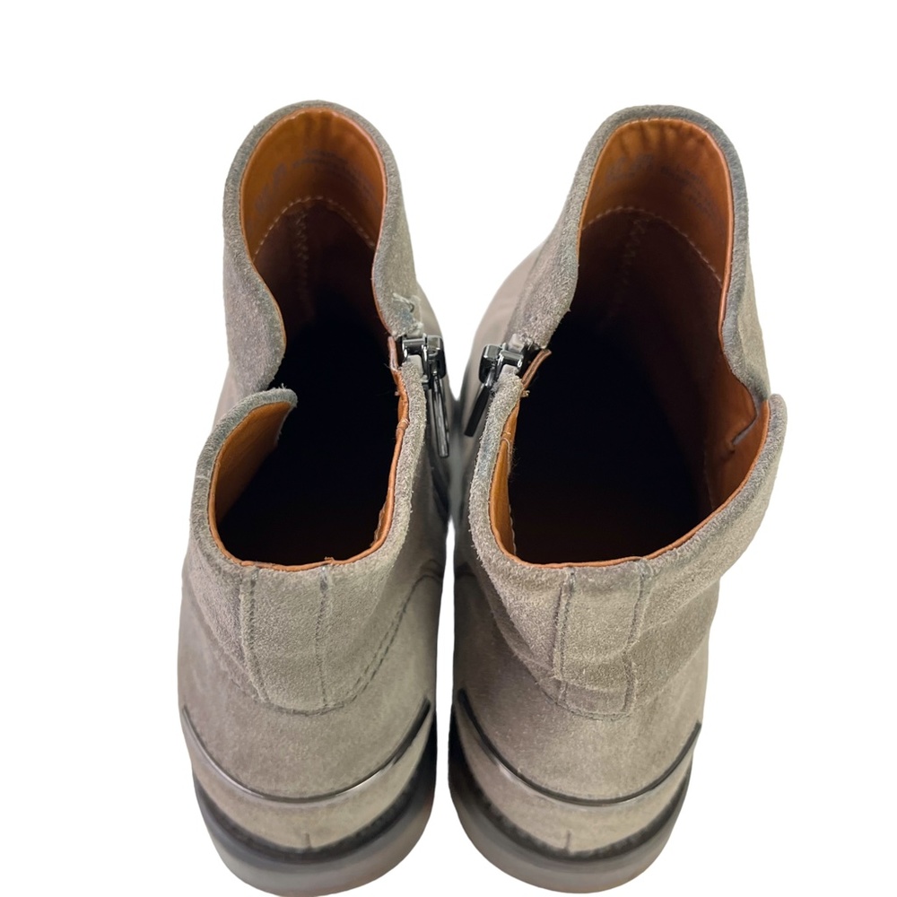 Franco Sarto Happily Women's Gray Taupe Genuine Leather Suede Ankle Boots sz 9.5 - Picture 7 of 16